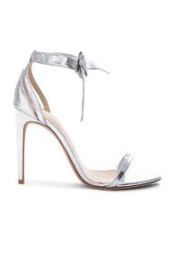 Alexandre Birman Leather & Plexi Clarita Sandals In Metallics