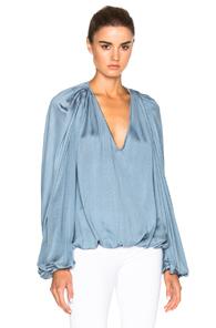 Zimmermann Adorn Scrunch Top In Blue