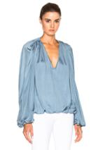Zimmermann Adorn Scrunch Top In Blue