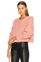 Sablyn Mercy Cropped Chunky Sweater In Pink