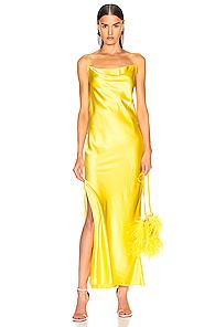 Marques ' Almeida Bias Tube Dress In Yellow