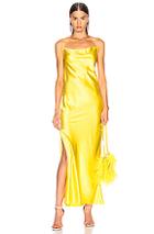 Marques ' Almeida Bias Tube Dress In Yellow