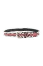 Isabel Marant Kloan Belt In Animal Print,pink