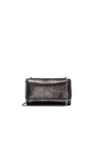 Stella Mccartney Falabella Shoulder Bag In Metallics,gray,black
