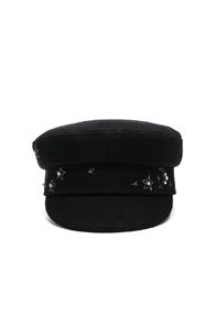 Ruslan Baginskiy Wool Stars Cap In Black