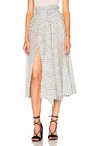 Lisa Marie Fernandez Beach Skirt In Geometric Print,white