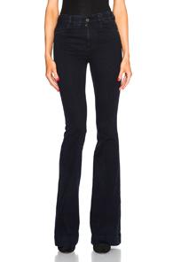 Stella Mccartney 70s Flare Jeans In Blue,black