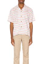 Visvim Ellery Haveli Shirt In Abstract,pink