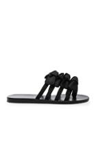Ancient Greek Sandals Satin Hara Sandals In Black
