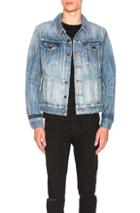 Saint Laurent Denim Jacket In Blue