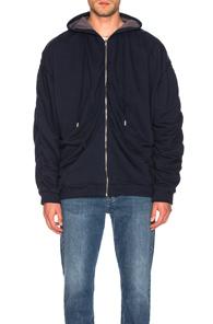 Y/project Reversible Hoodie In Blue