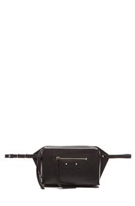Balenciaga Papier Zip Around Belt In Black