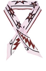 Rockins Shark Super Skinny Scarf In Pink