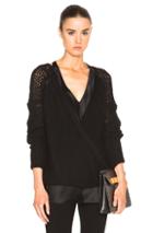 Kaufmanfranco Silk Lined Gauze Sweater In Black
