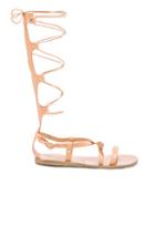 Ancient Greek Sandals Sofia High Leather Sandals In Neutrals