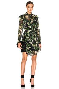 Marissa Webb Shelton Print Dress In Black,floral