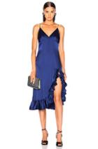 Caroline Constas Elvira Slip Dress In Blue
