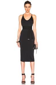 David Koma Side Cut Out Pencil Dress In Black