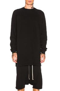 Drkshdw By Rick Owens Baseball Tee In Black