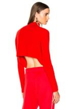 Soyer For Fwrd Crop Sweater In Red