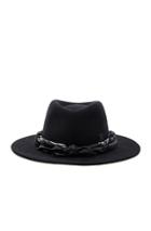 Maison Michel Thadee Masculine Plain Hat In Black