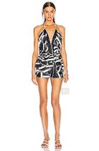 Jacquemus Benaco Dress In Abstract,blue