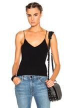 T By Alexander Wang Cropped Knit Top In Black