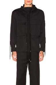 Craig Green Fold Hood Shirt In Black