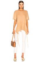 Soyer Chloe Cashmere Tie Tee In Brown