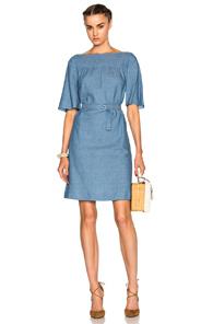 A.p.c. Positano Dress In Blue