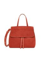 Mansur Gavriel Suede Mini Lady Bag In Brown