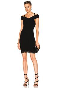 Alexander Wang Ribbed Tank Dress With Lace In Black