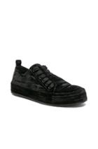 Ann Demeulemeester Velvet Sneakers In Black