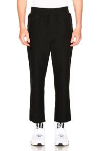 Y-3 Yohji Yamamoto Twill Cropped Pant In Black