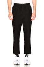 Y-3 Yohji Yamamoto Twill Cropped Pant In Black