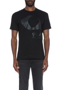 Comme Des Garcons Play Printed Eye Cotton Tee In Black