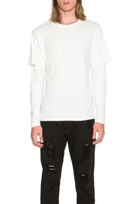 Nsf Billy Long Sleeve Tee In White