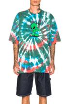 Gosha Rubchinskiy Oversized Alien Tie Dye Tee In Blue,green,ombre & Tie Dye