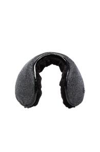 Maison Michel Nora Rabbit Fur Lined Earmuffs In Black