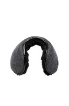 Maison Michel Nora Rabbit Fur Lined Earmuffs In Black