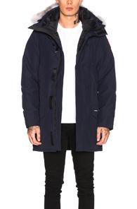 Canada Goose Langford Parka With Coyote Fur Trim In Blue