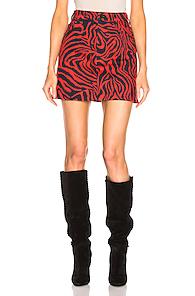 Calvin Klein 205w39nyc Zebra Mini Skirt In Animal Print,red