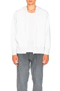 Yeezy Season 4 Boxy Fit Zip Up Hoodie In Gray