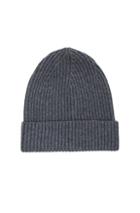 Stella Mccartney Virgin Wool Frills Hat In Gray