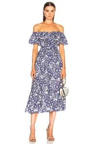 Lisa Marie Fernandez Mira Dress In Blue,floral