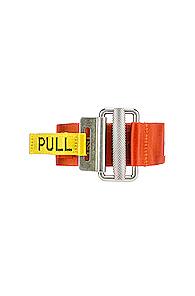 Heron Preston Embroidered Belt In Orange