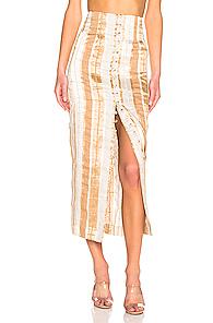 Cult Gaia Hera Skirt In Neutral,stripes