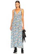R13 Long Slip Dress In Multi