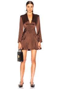 Miaou Margot Dress In Brown