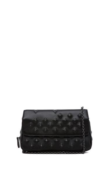 Bottega Veneta Nappa Stud Messenger Bag In Black
